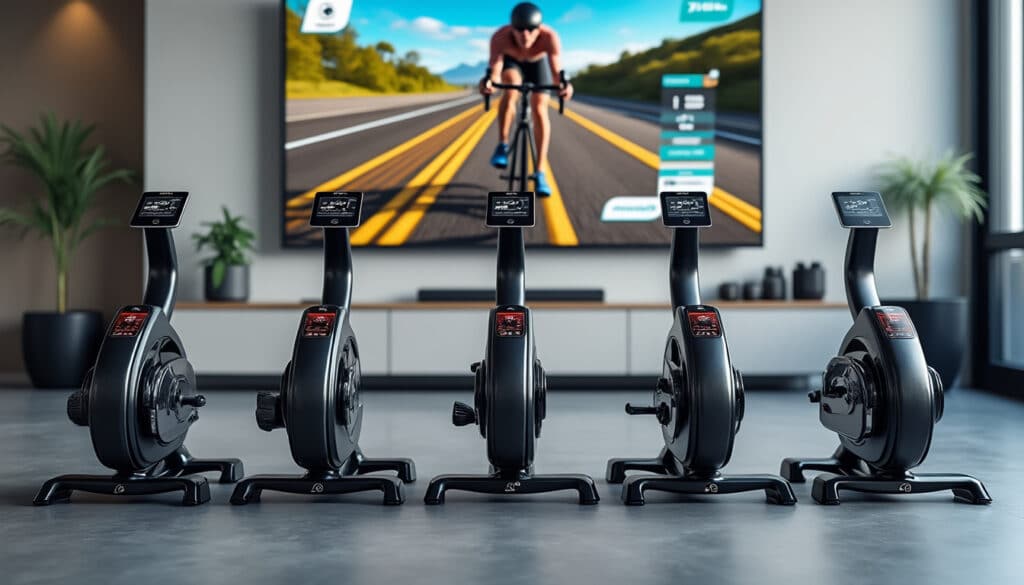 découvrez notre sélection des 5 meilleurs home-trainers connectés pour optimiser vos sessions zwift et profiter d'une expérience immersive et interactive à domicile.